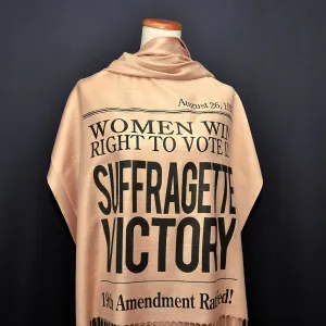 19th Amendment to the U.S. Constitution: Women's Right to Vote scarf/ shawl, August 18, 1920, Women's rights
