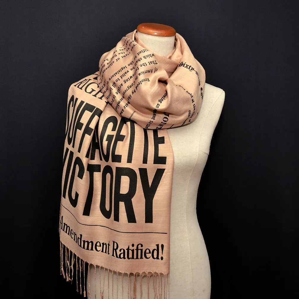 19th Amendment to the U.S. Constitution: Women's Right to Vote scarf/ shawl, August 18, 1920, Women's rights