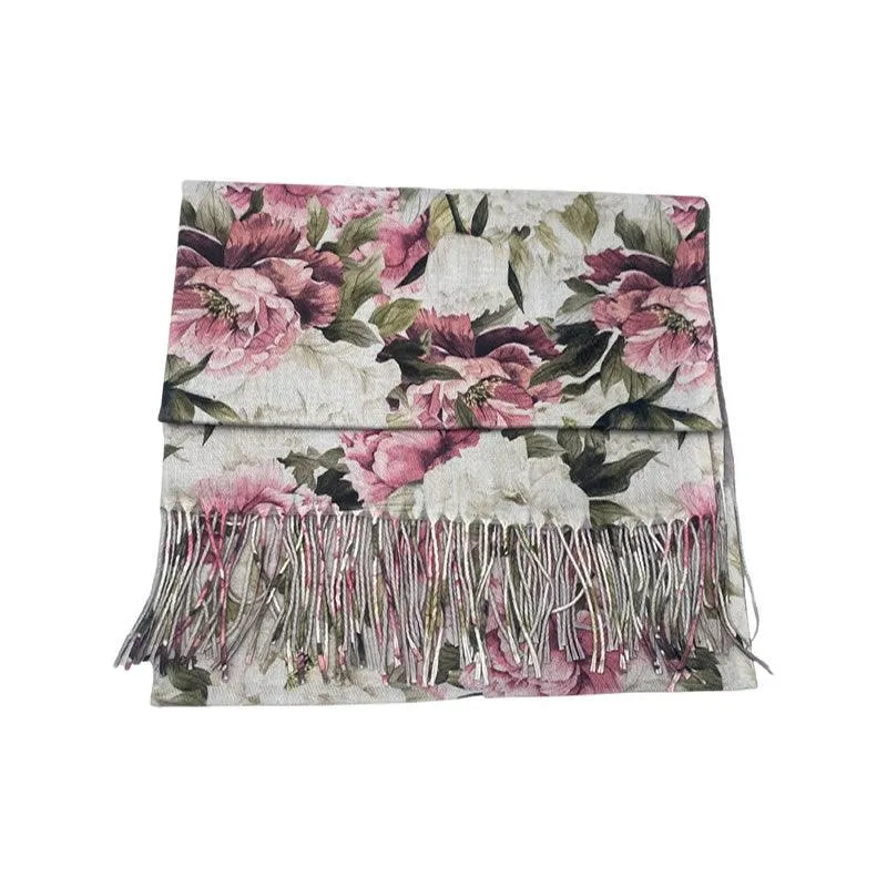 65Cm X 180Cm Plaid Soft Winter Scarf F6392C-6