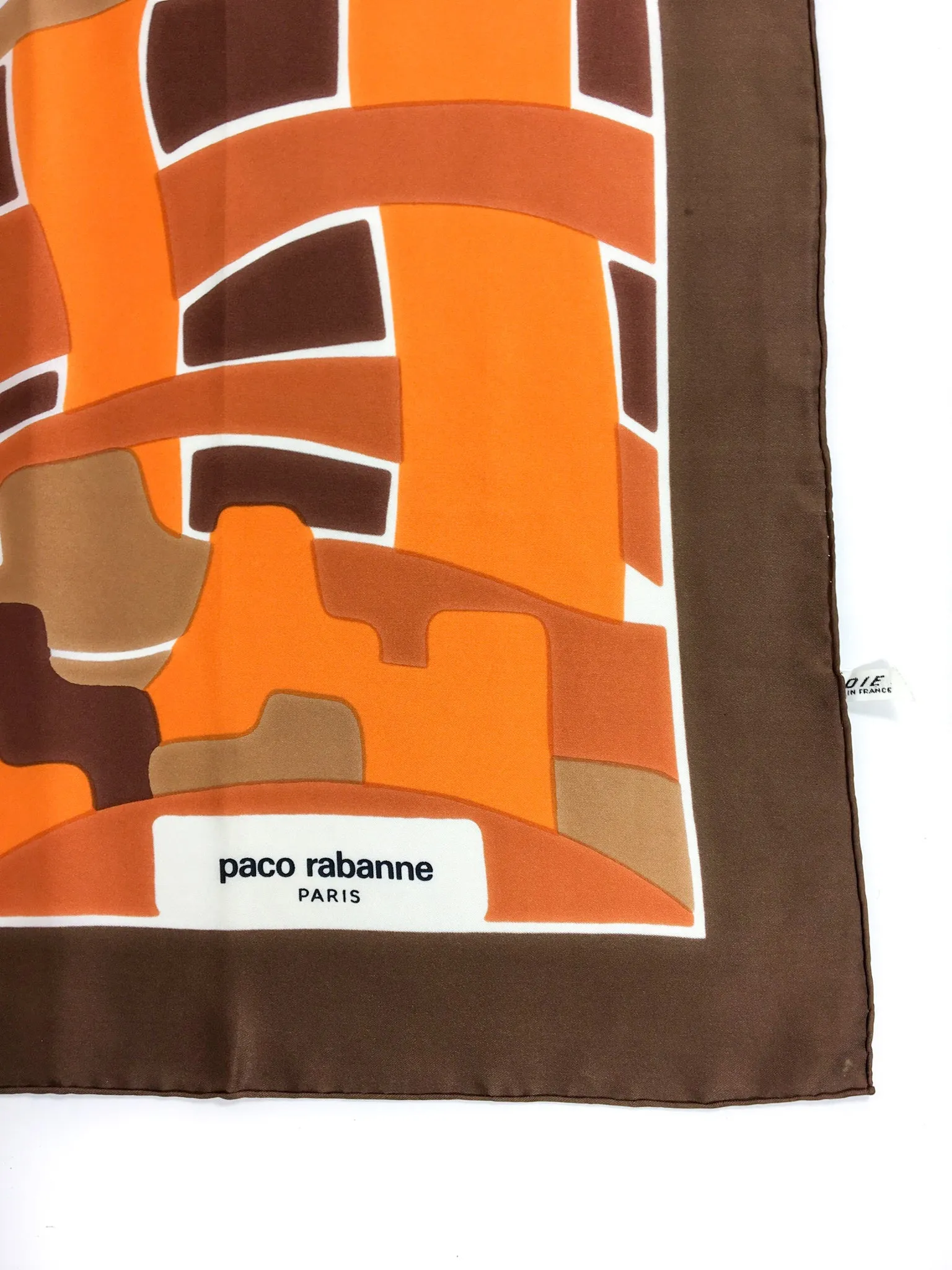 70s vintage silk Paco Rabanne scarf 💌 FREE SHIPPING