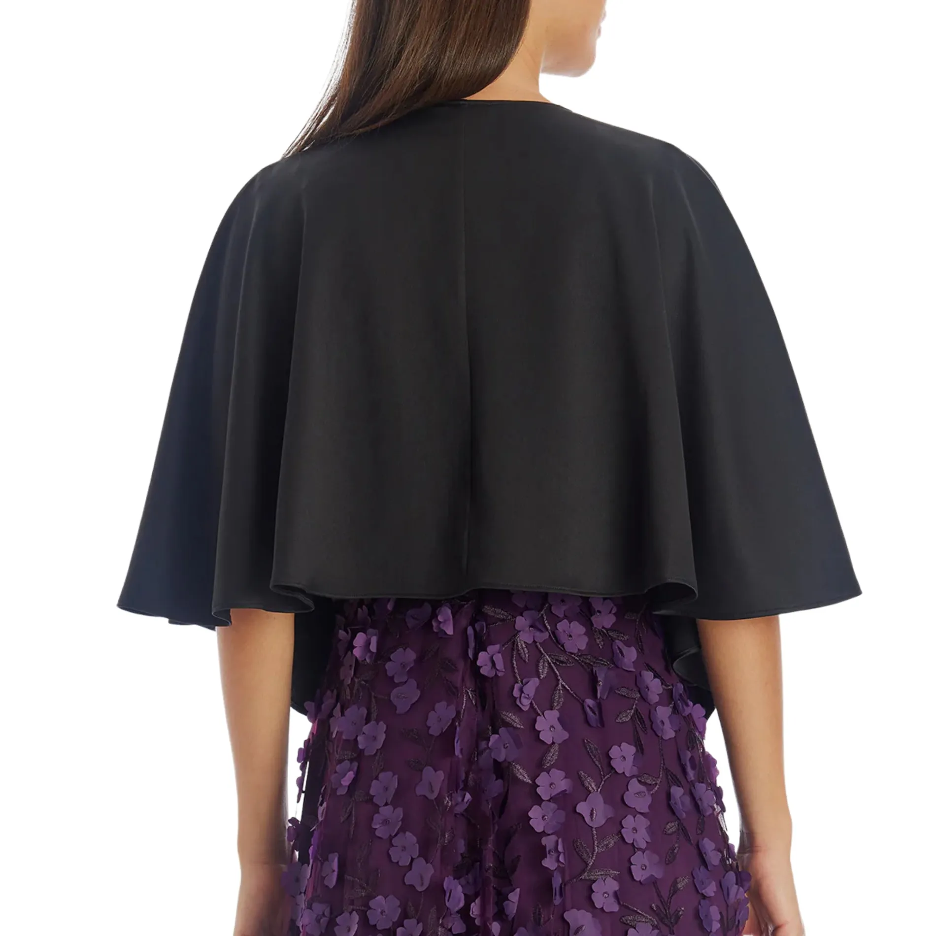 ADRIANNA PAPELL Women's Satin Reversible Cape Evening Shawl