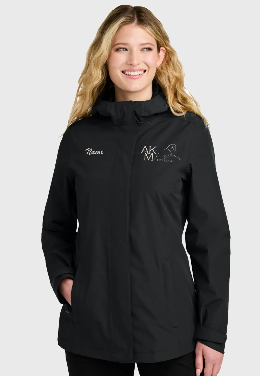 AKM Dressage Port Authority Ladies C-FREE Rain Jacket, Ladies Mens Sizes