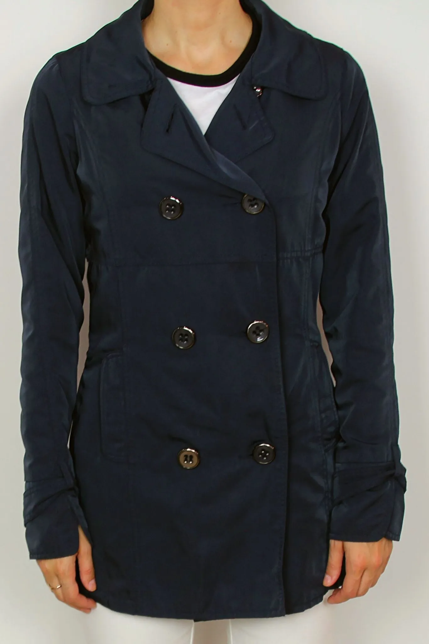 ARMI blue short trench coat