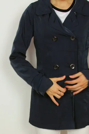 ARMI blue short trench coat