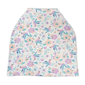 Bamboo Baby Cover & Nursing Poncho (Hummingbird Garden Print)