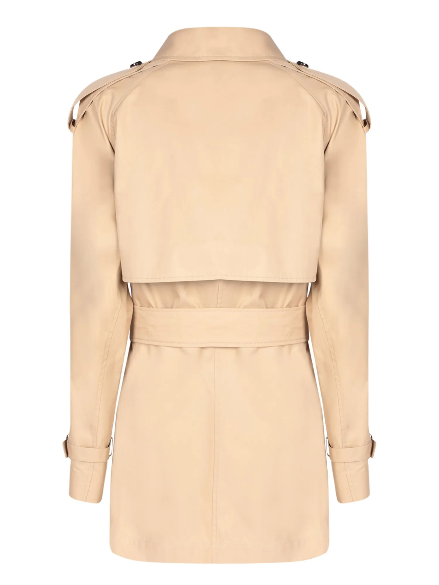 Beige Short Trench Coat