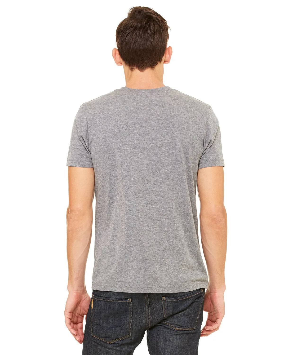 Bella   Canvas 3125 Men's Triblend Short-Sleeve Henley