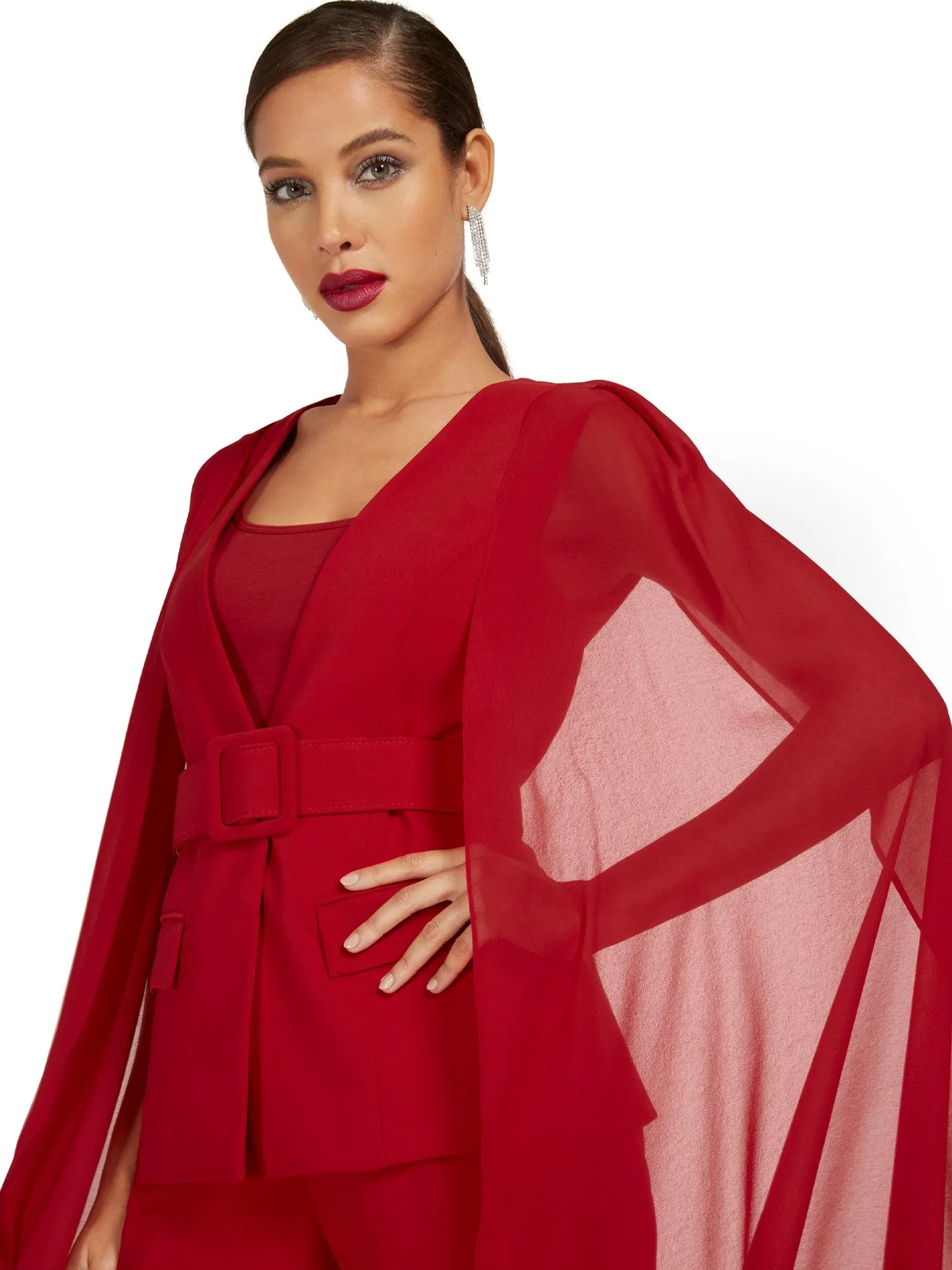 Belted Cape Jacket