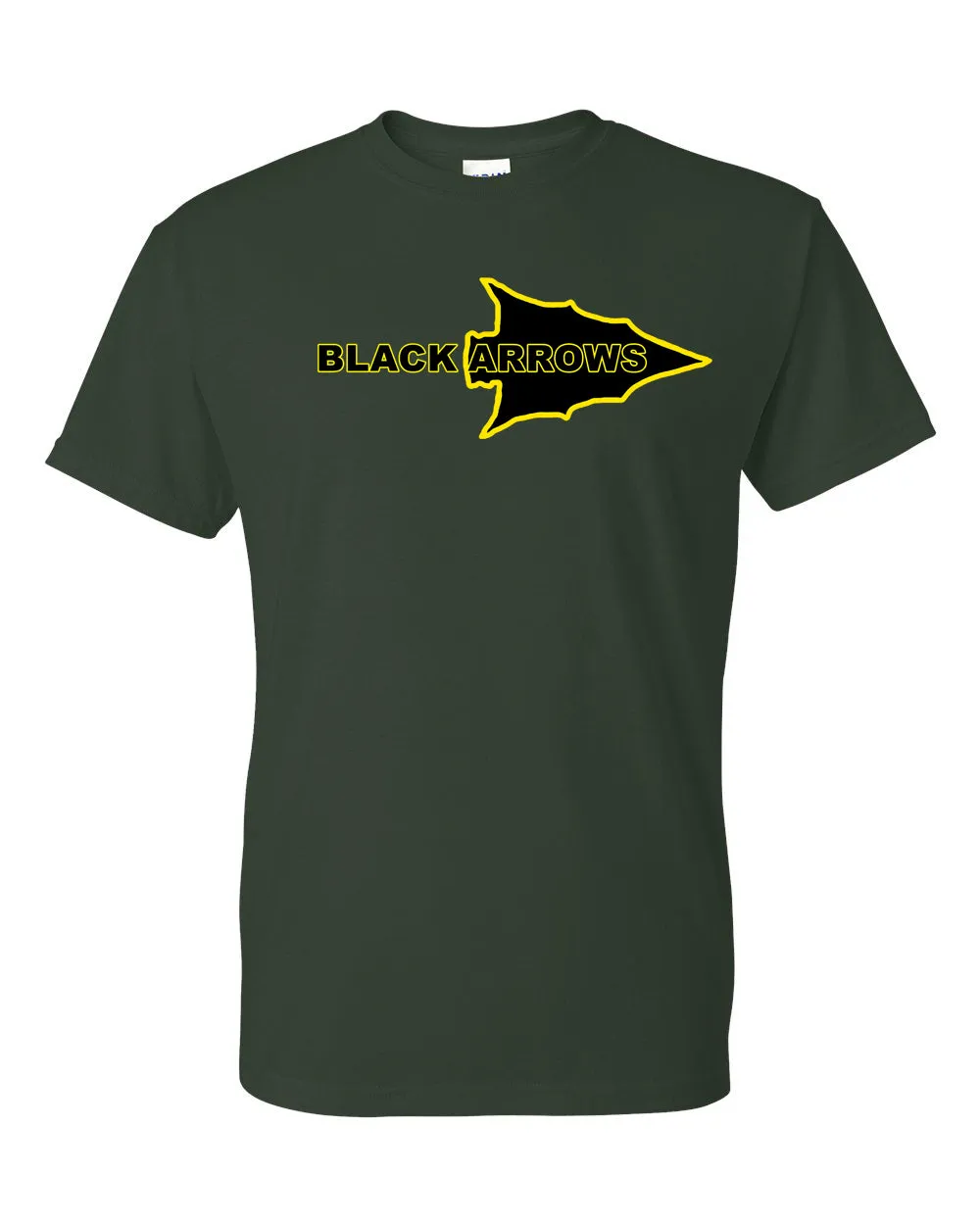 Black Arrow/Head Design, In Different Colors 50-50 Blend Unisex Short Sleeve Shirt