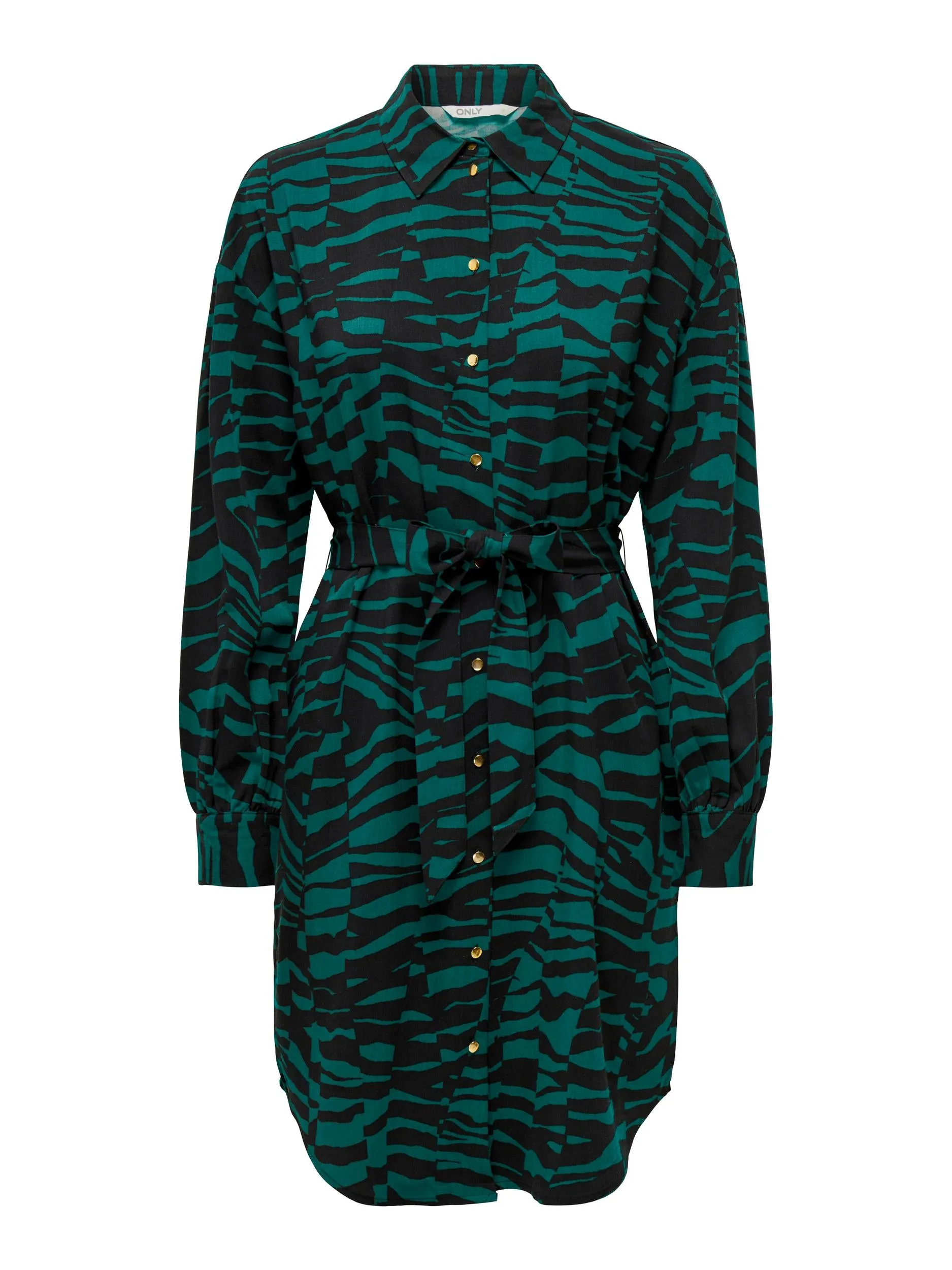 Bree Shirt Dress - Bayberry Graphic Animal