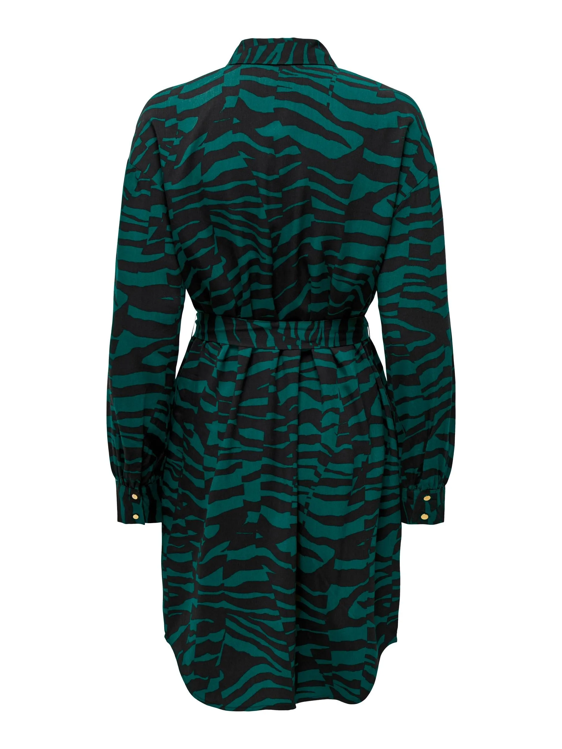 Bree Shirt Dress - Bayberry Graphic Animal