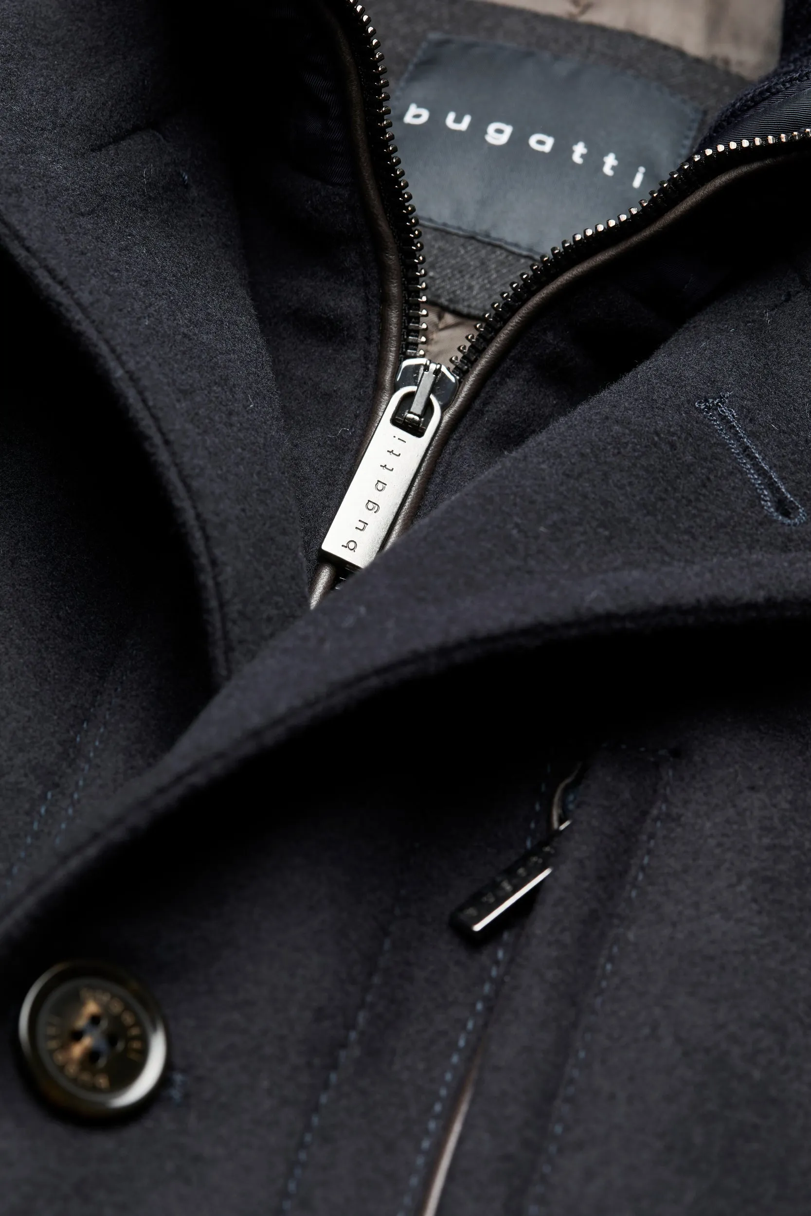 Bugatti Wool Lined Jacket - Navy