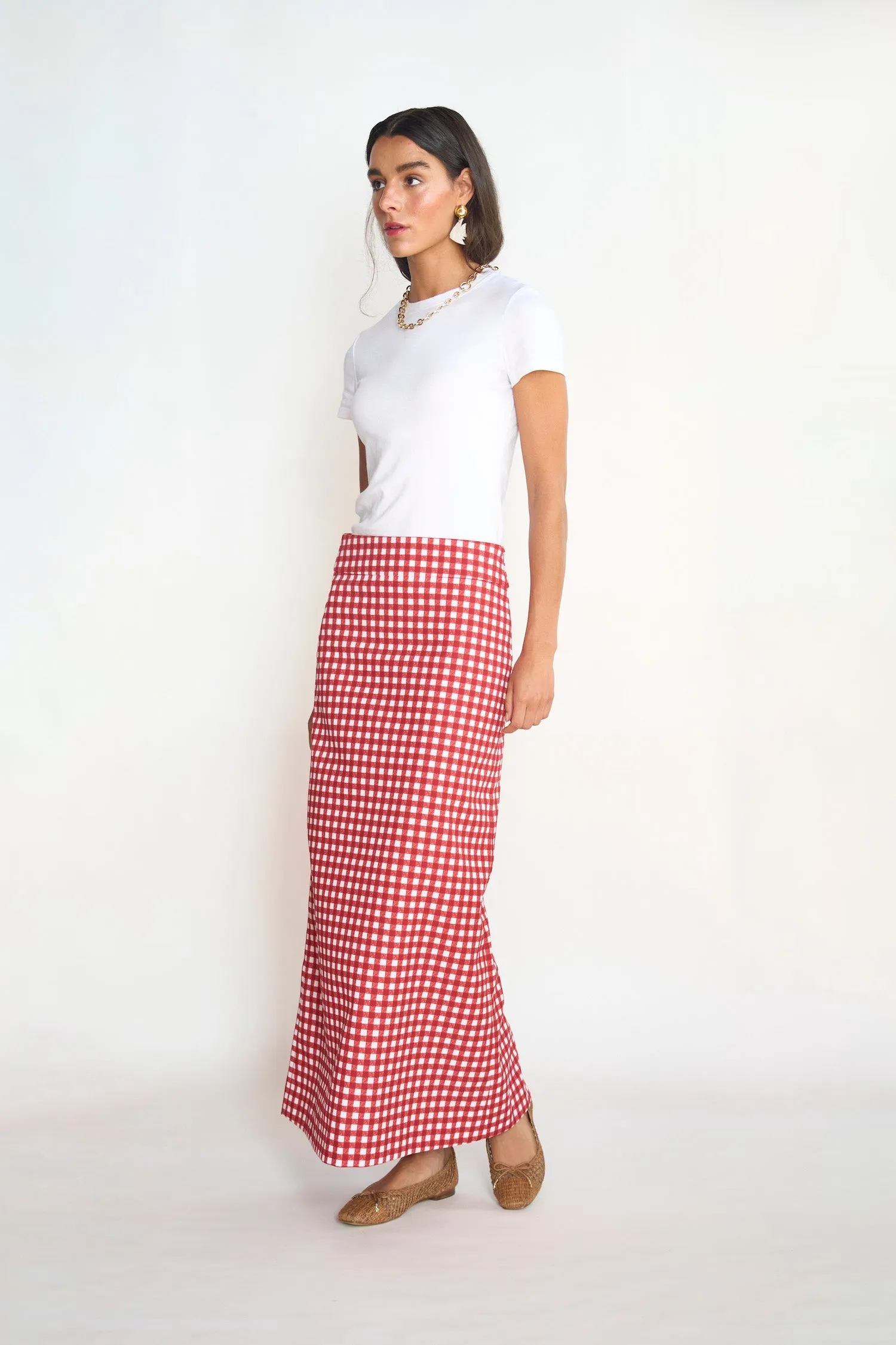 BYRDIE GOLF SOCIAL WEAR Spritz Midi Skirt