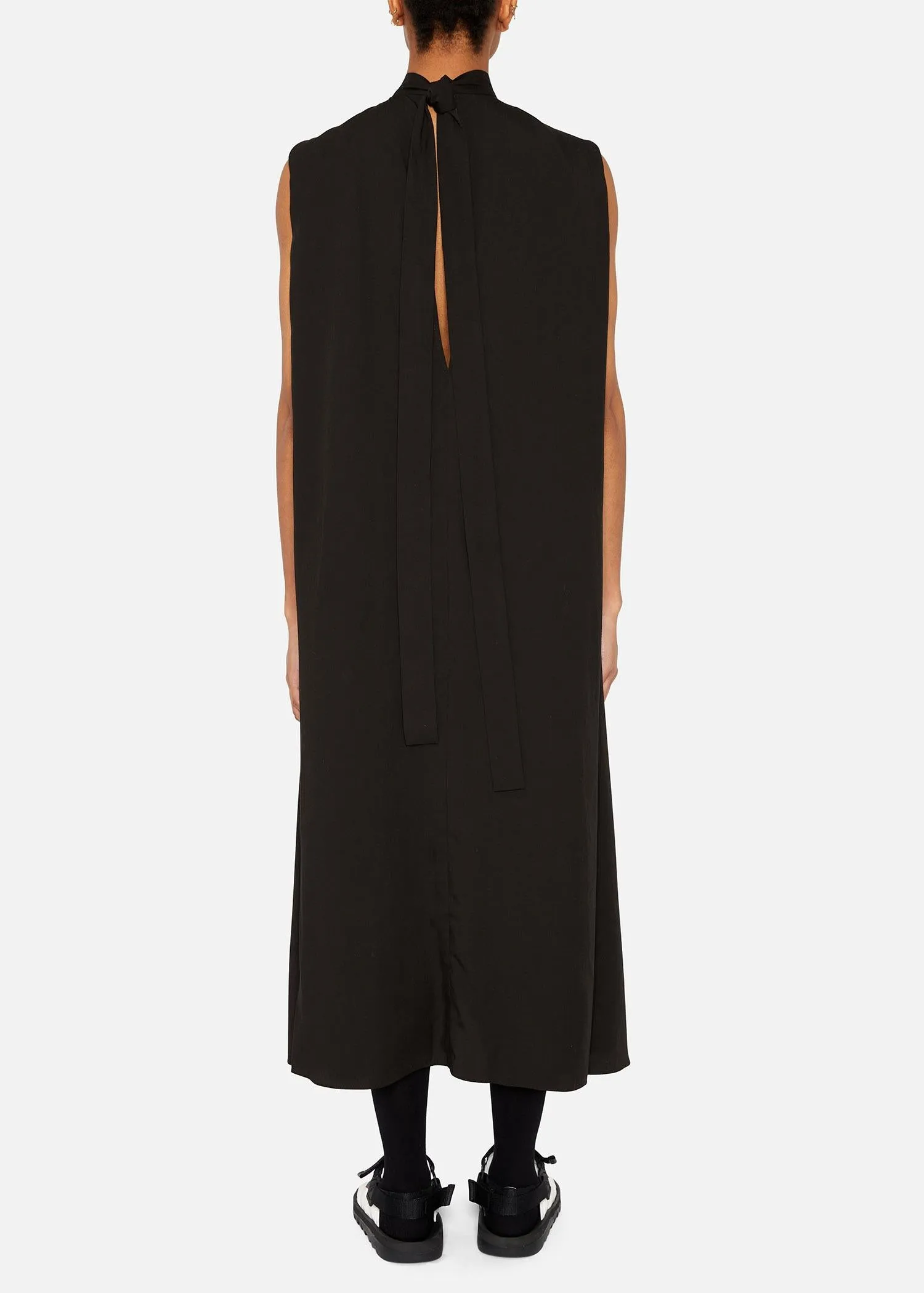 CAPE DRESS BLACK