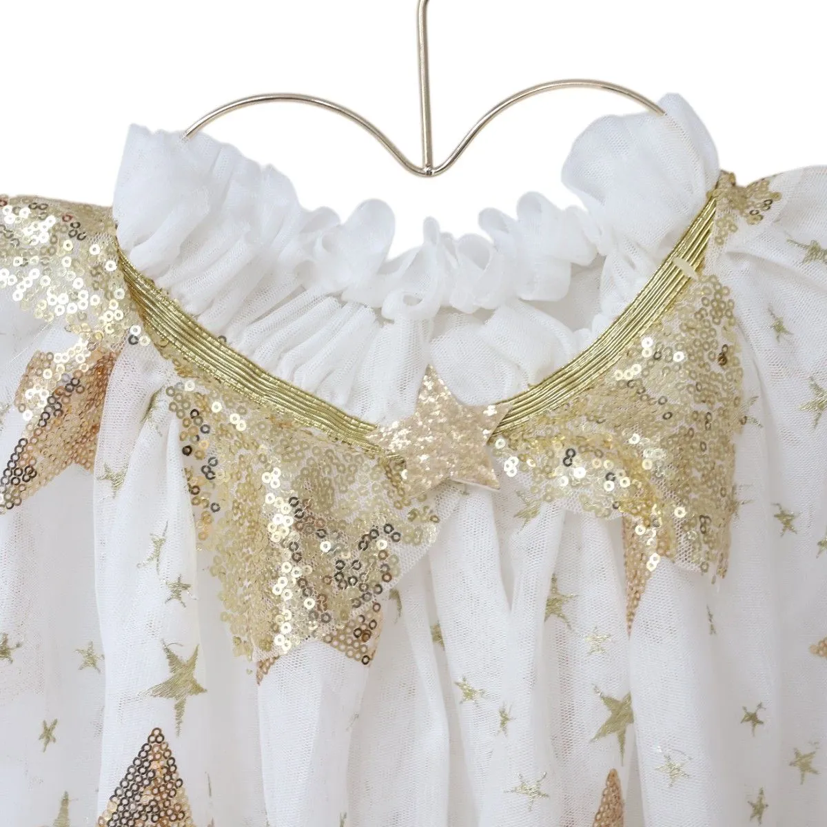 Cape Dress Up - Gold Sequin Star