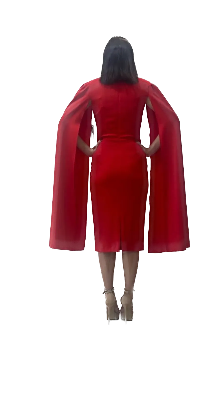 Cape Sleeve Dress