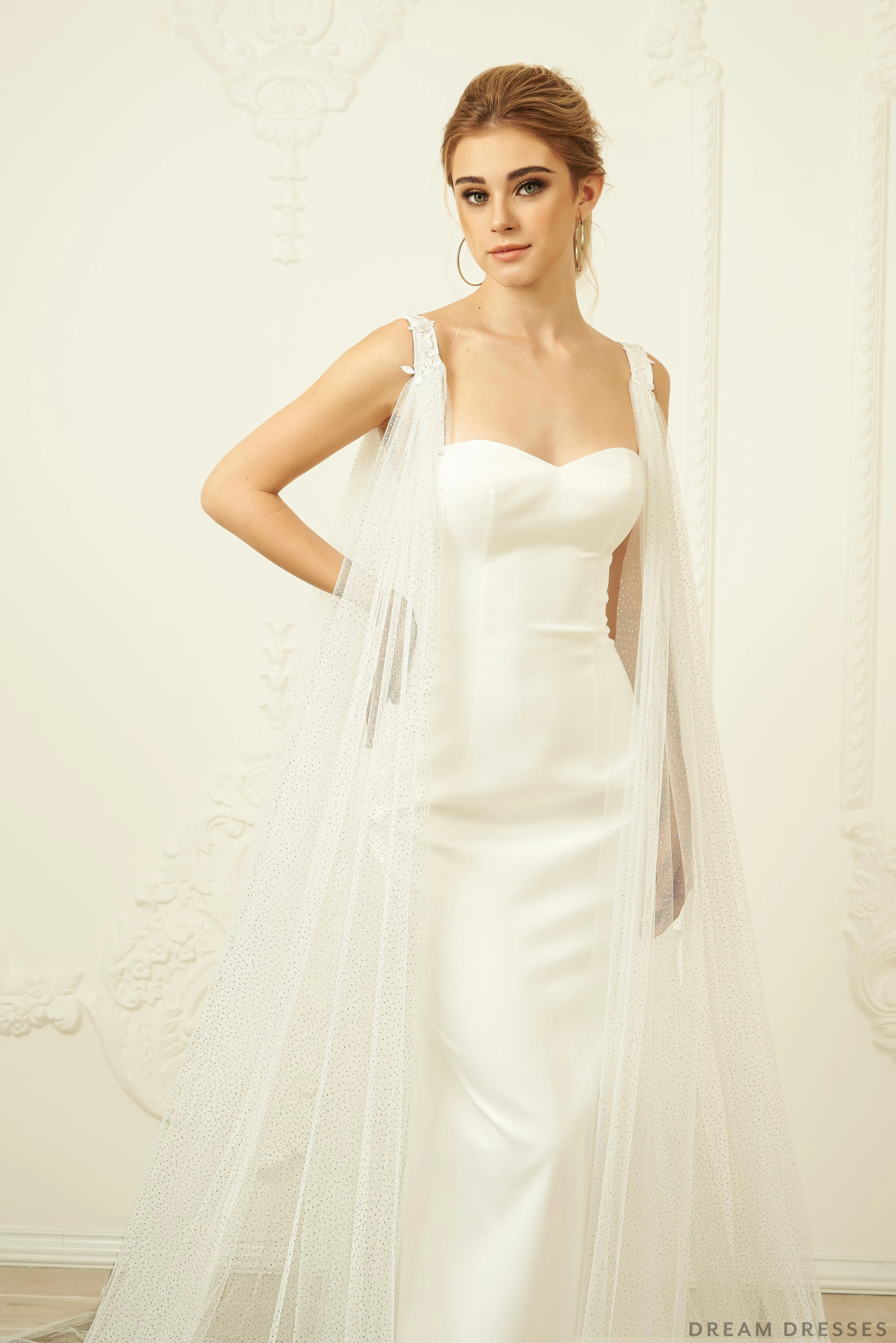 Detachable Wedding Sleeve Cape (#ISOTTA)