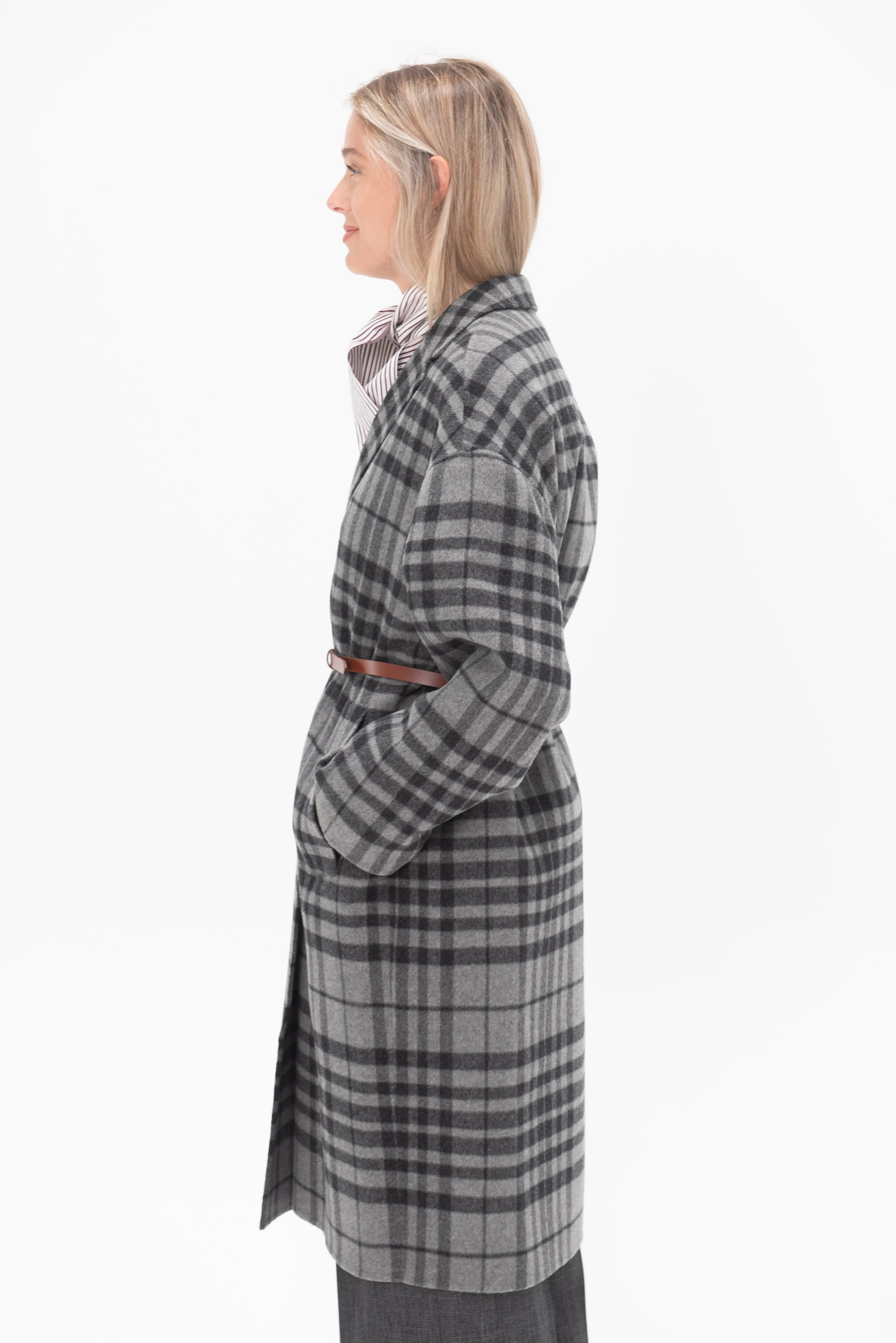 Flannel Coat, Grey