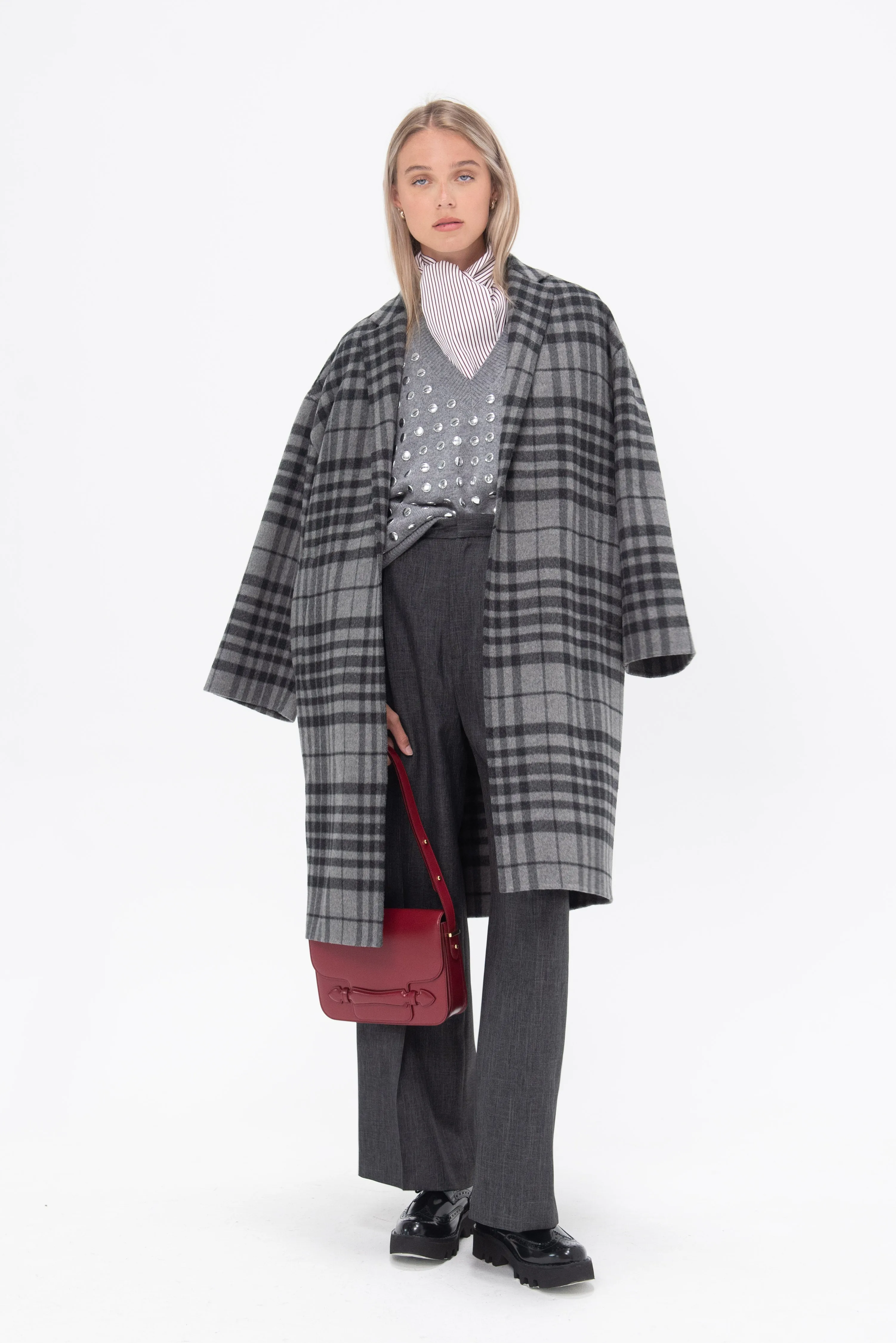 Flannel Coat, Grey