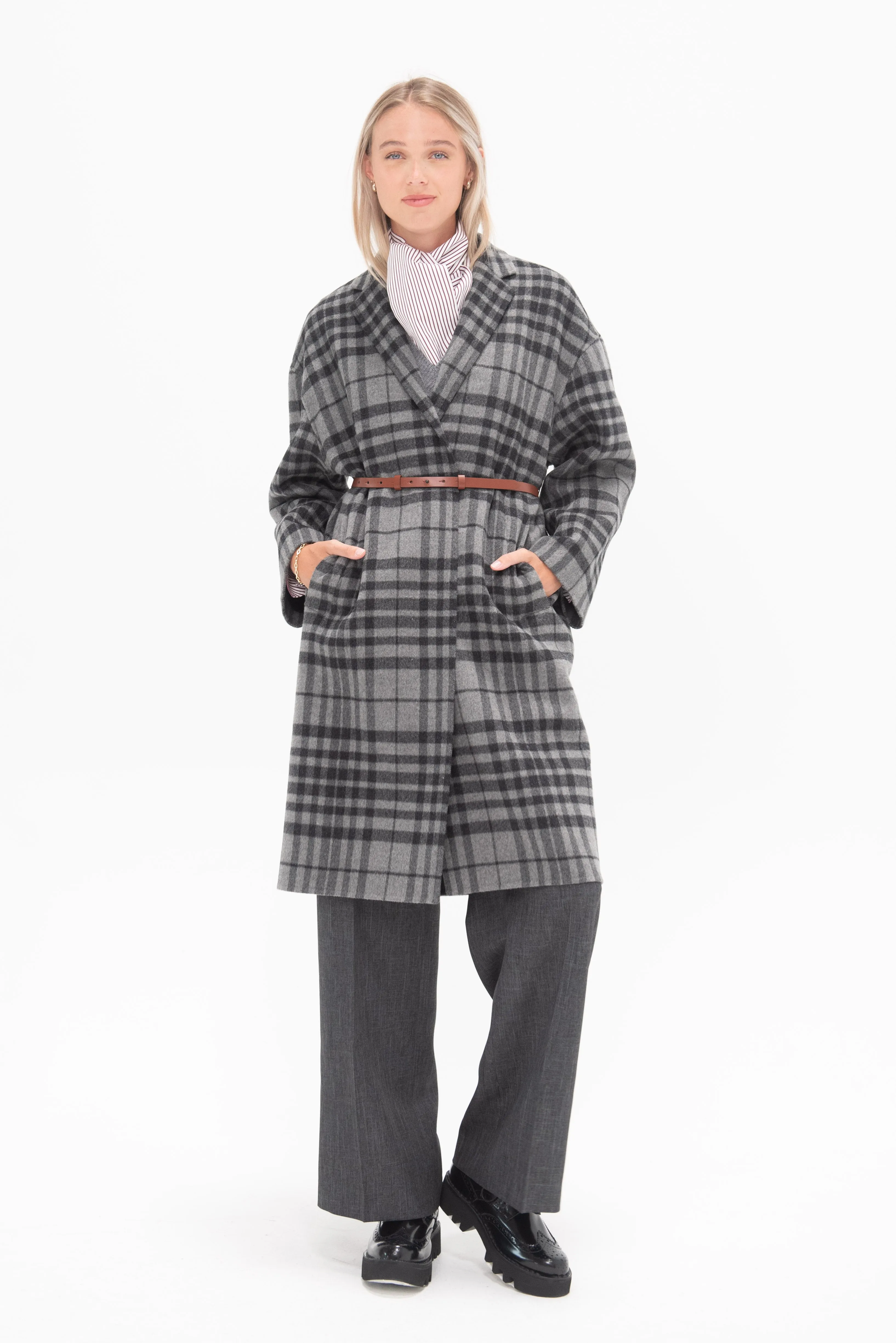 Flannel Coat, Grey