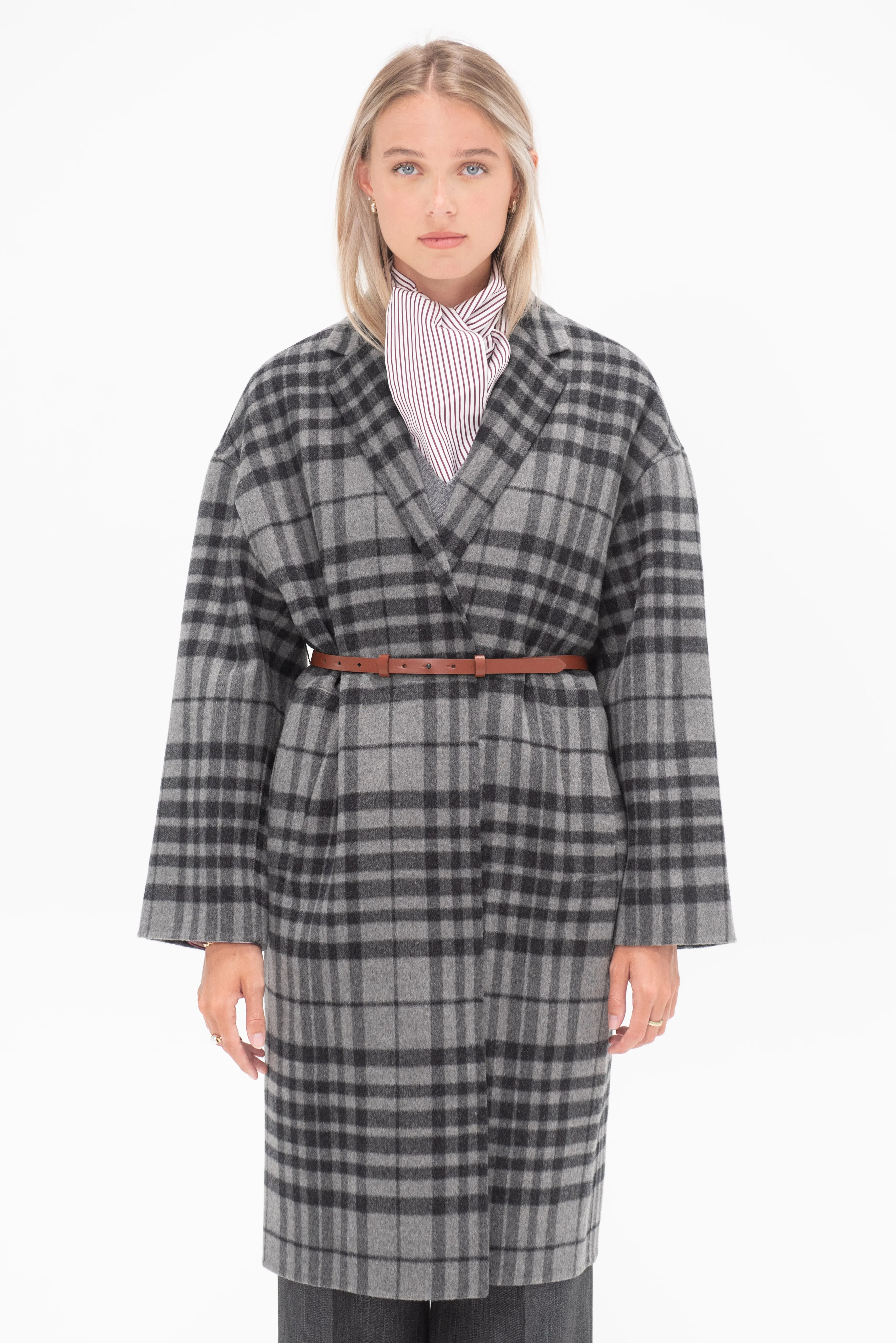 Flannel Coat, Grey