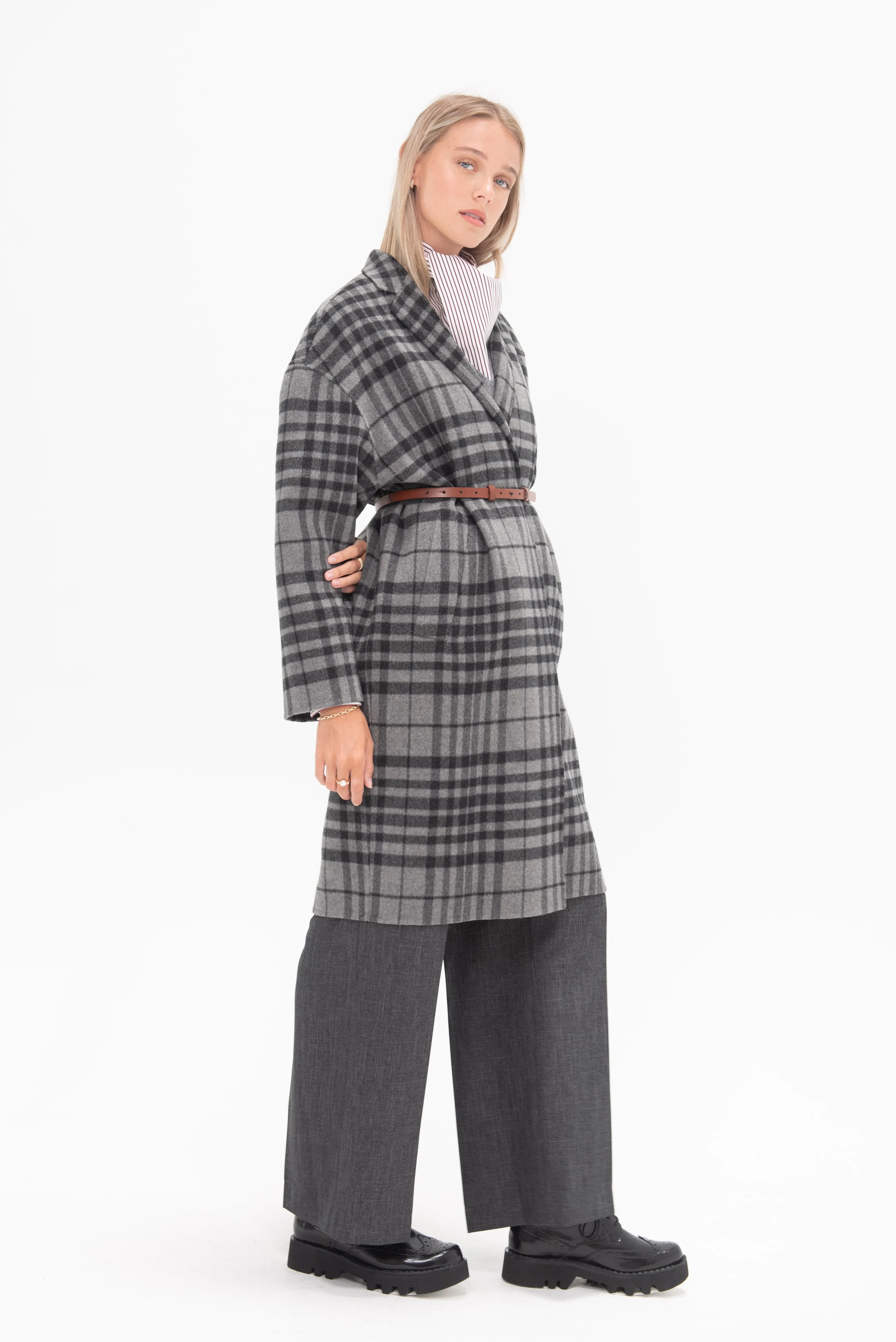 Flannel Coat, Grey