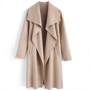 Front Wool-Blend Coat