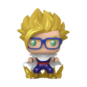Funko Pop! Animation: Dragon Ball Super: Super Hero - Super Saiyan Gohan in Cape Metallic Chase #1708 Chalice Collectibles Exclusive