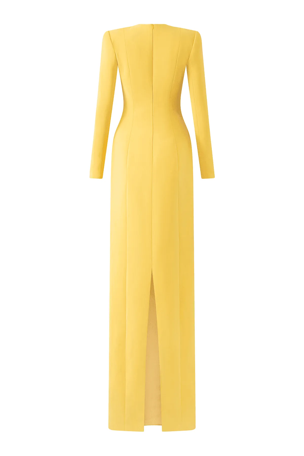 Gabrielle Sheath Cape Sleeved Satin Maxi Set