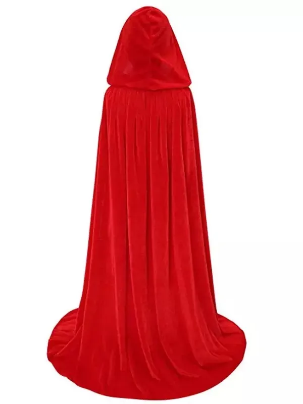 Girls Hocus Pocus Inspired Mary Velvet Red Cape