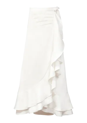 Golestan Ruffle Skirt - Off White