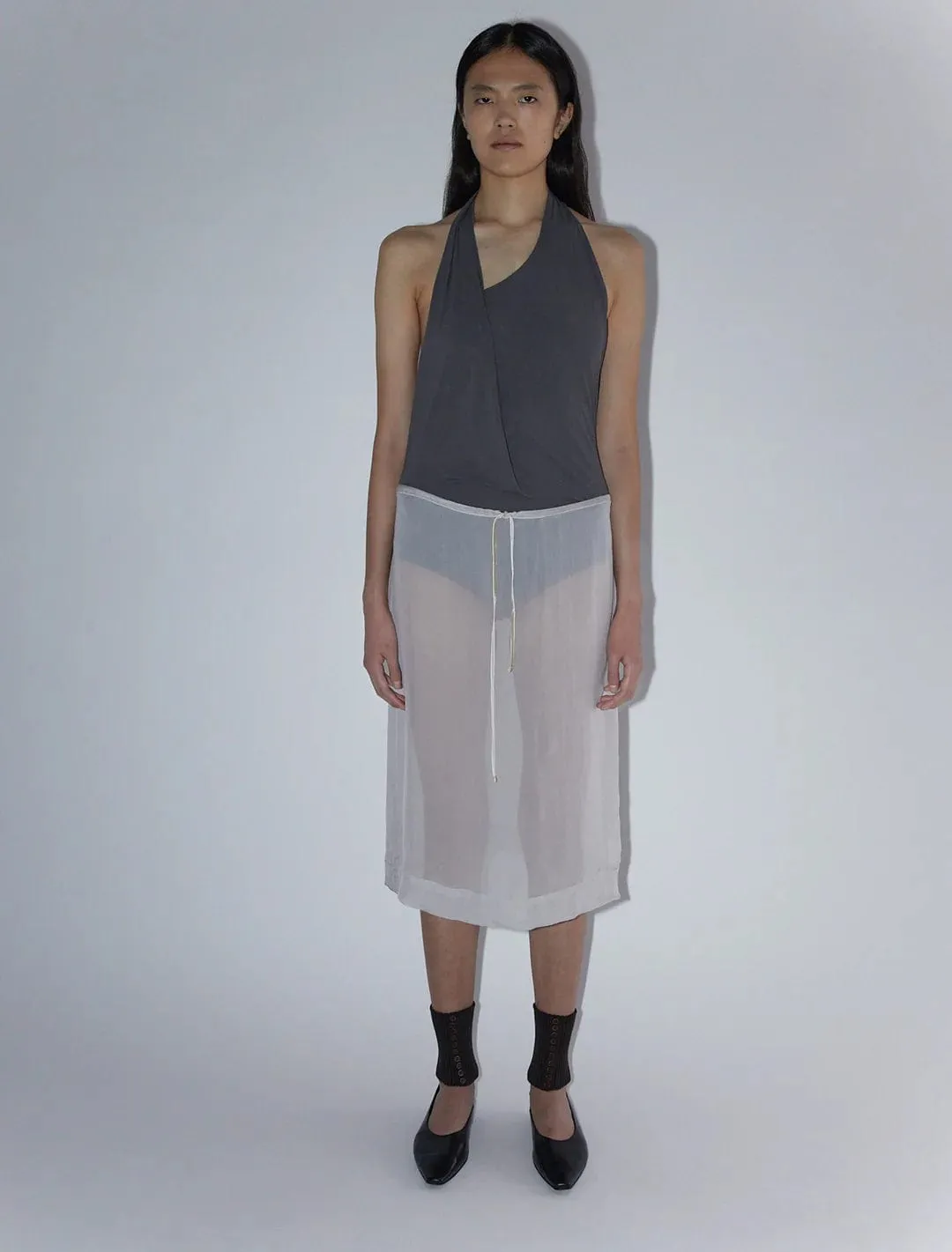 Grey Sheer Mileva Skirt