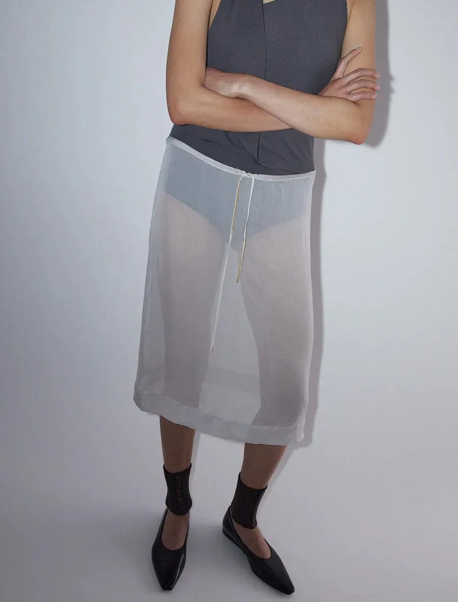 Grey Sheer Mileva Skirt