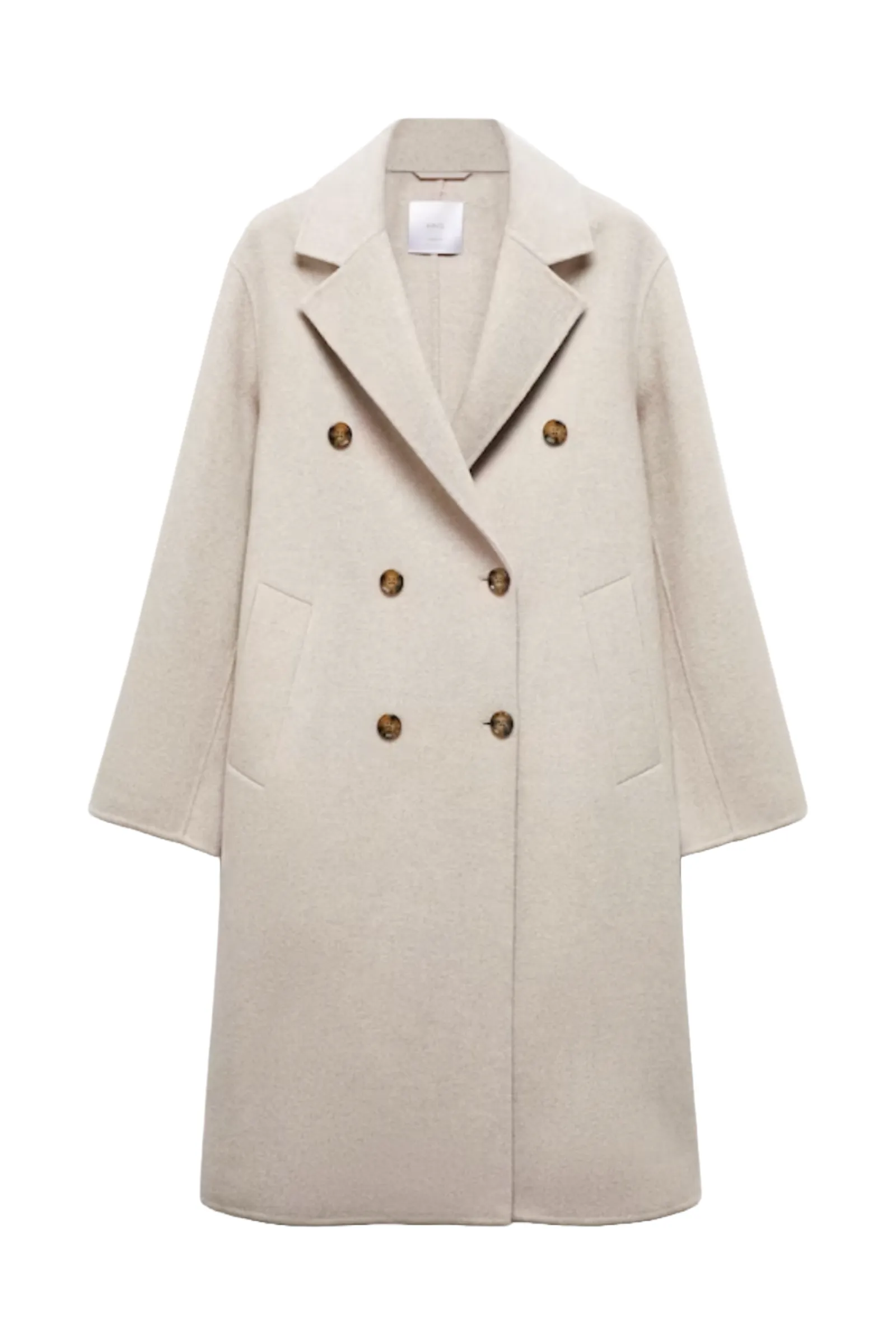 Handmade Light/Pastel Grey Oversized Wool Coat
