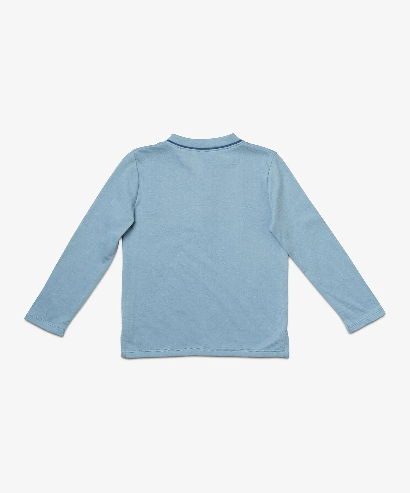 Henley T-Shirt, Dusty Blue