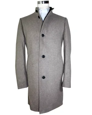 Hugo Boss Wool Coat Medium Beige Long Coat EU 52 - L
