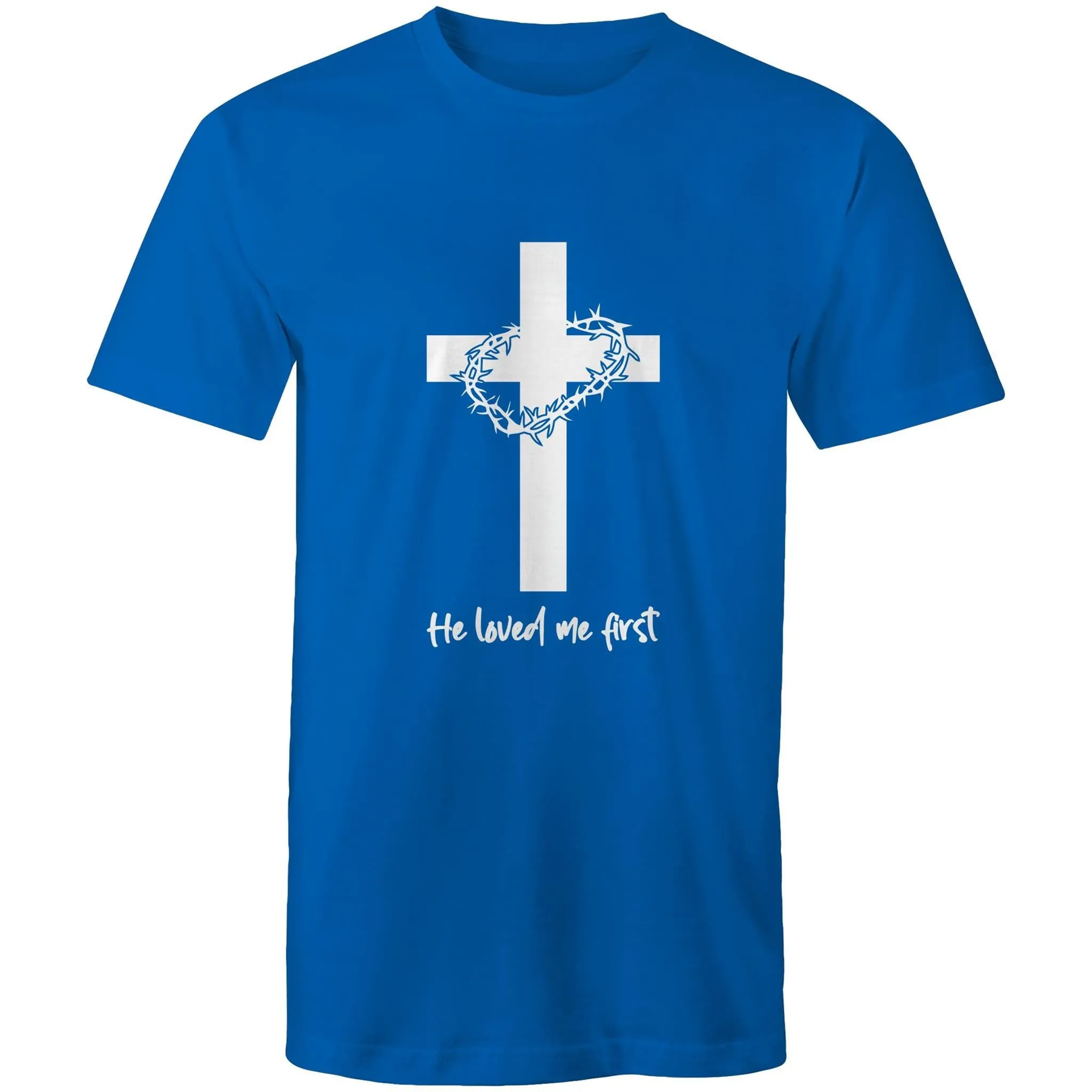 Jesus Christ Loved Me First Men's T-Shirt