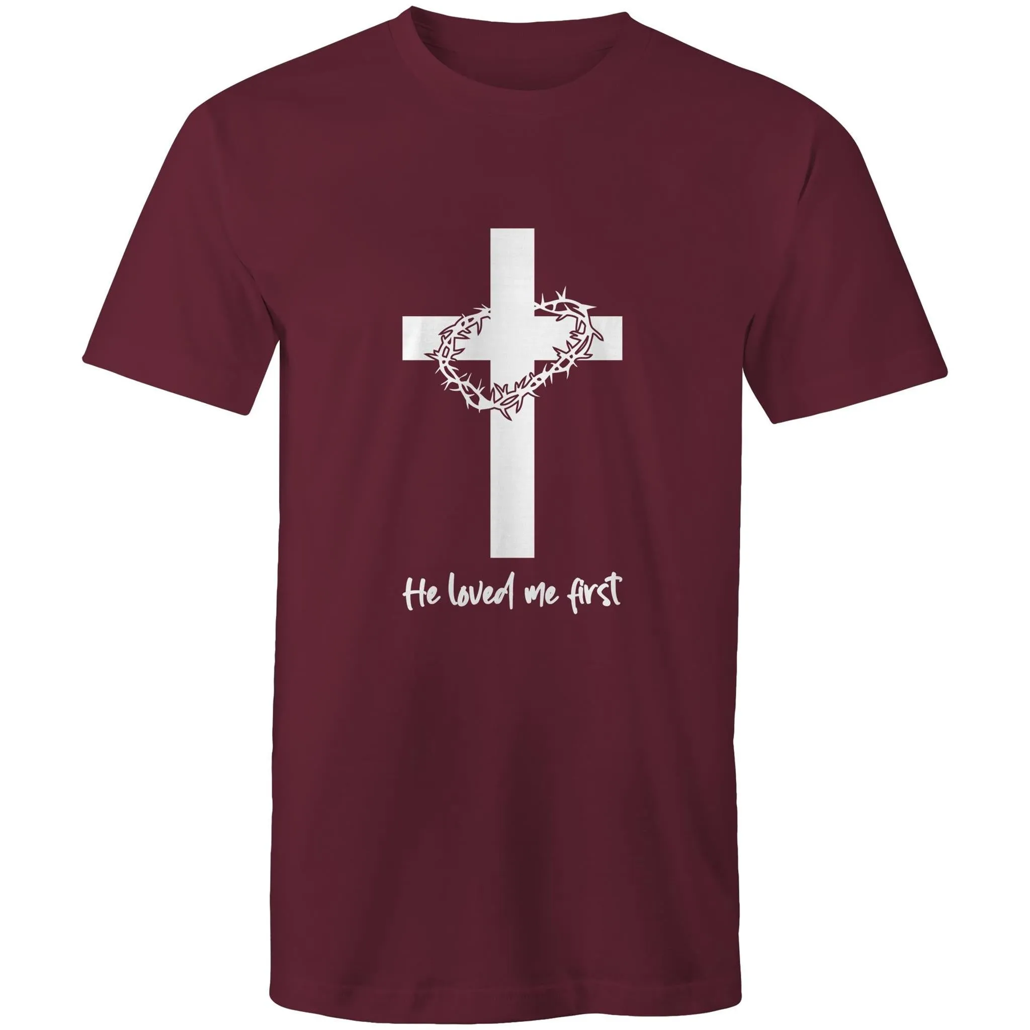 Jesus Christ Loved Me First Men's T-Shirt
