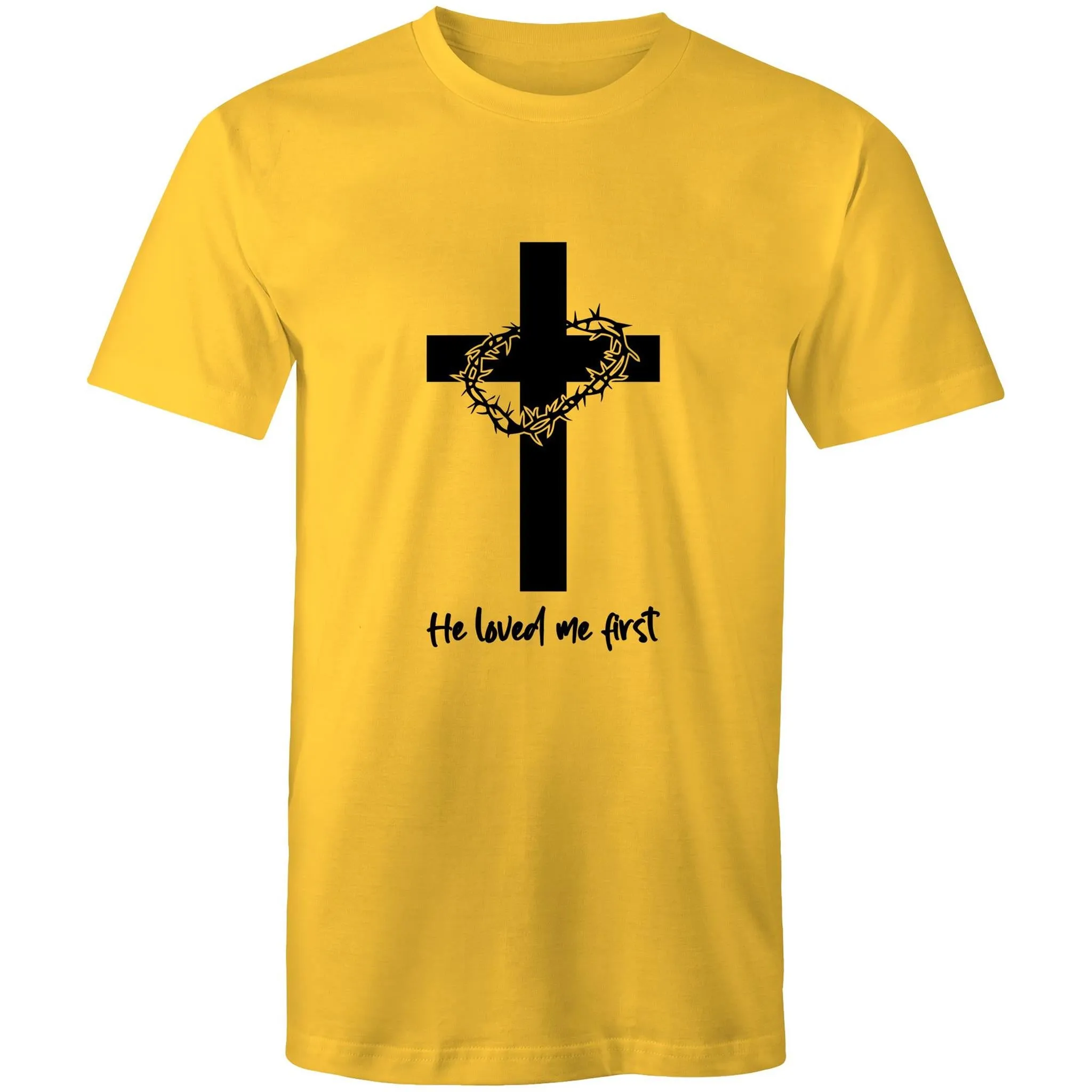 Jesus Christ Loved Me First Men's T-Shirt