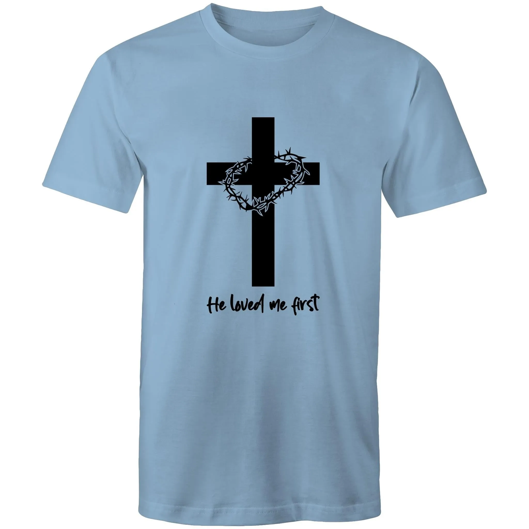 Jesus Christ Loved Me First Men's T-Shirt