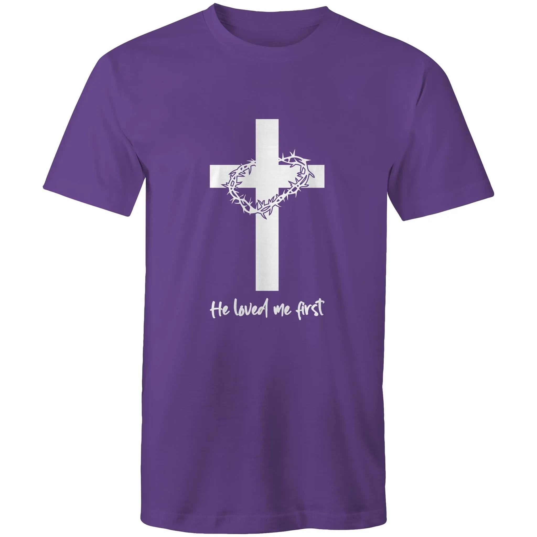 Jesus Christ Loved Me First Men's T-Shirt