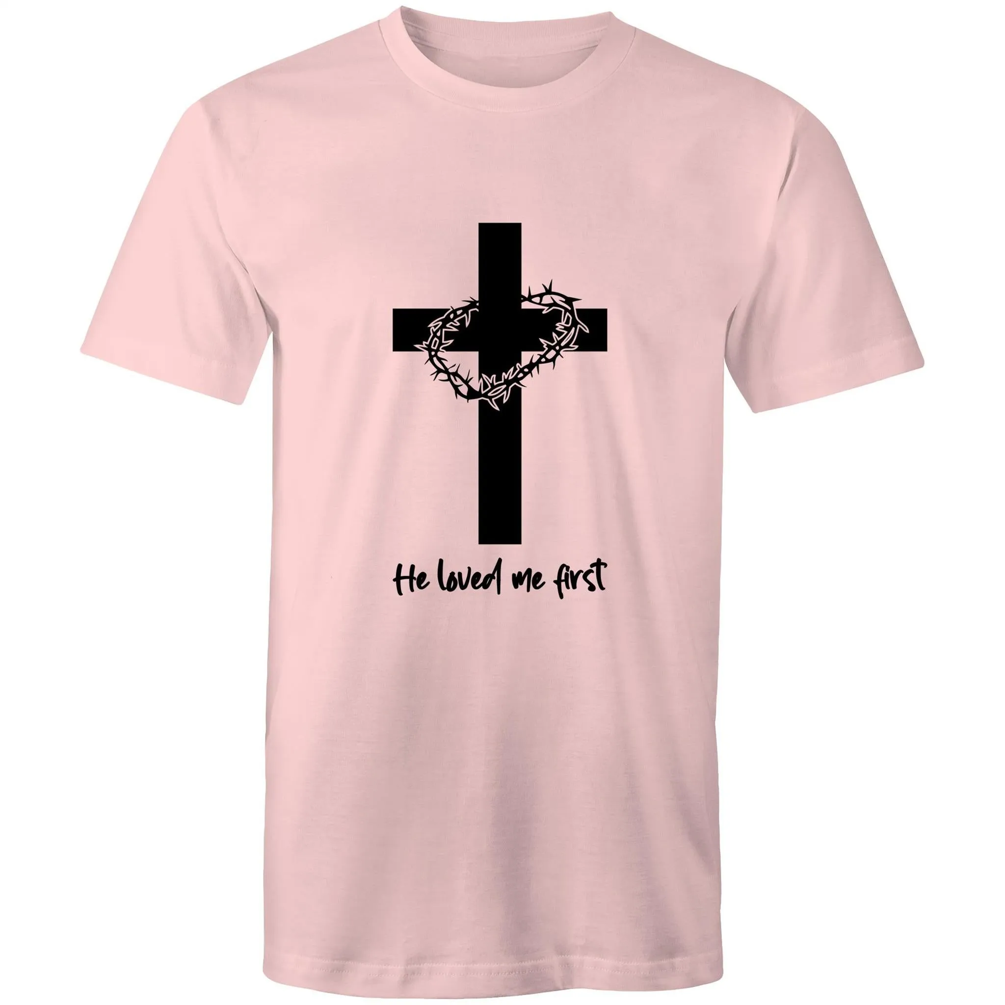 Jesus Christ Loved Me First Men's T-Shirt