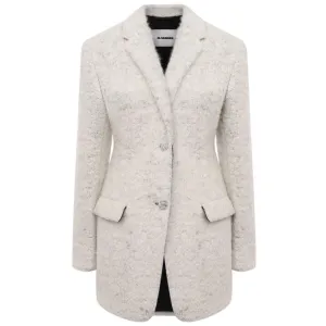 Jil Sander White Alpaca Jackets & Coat