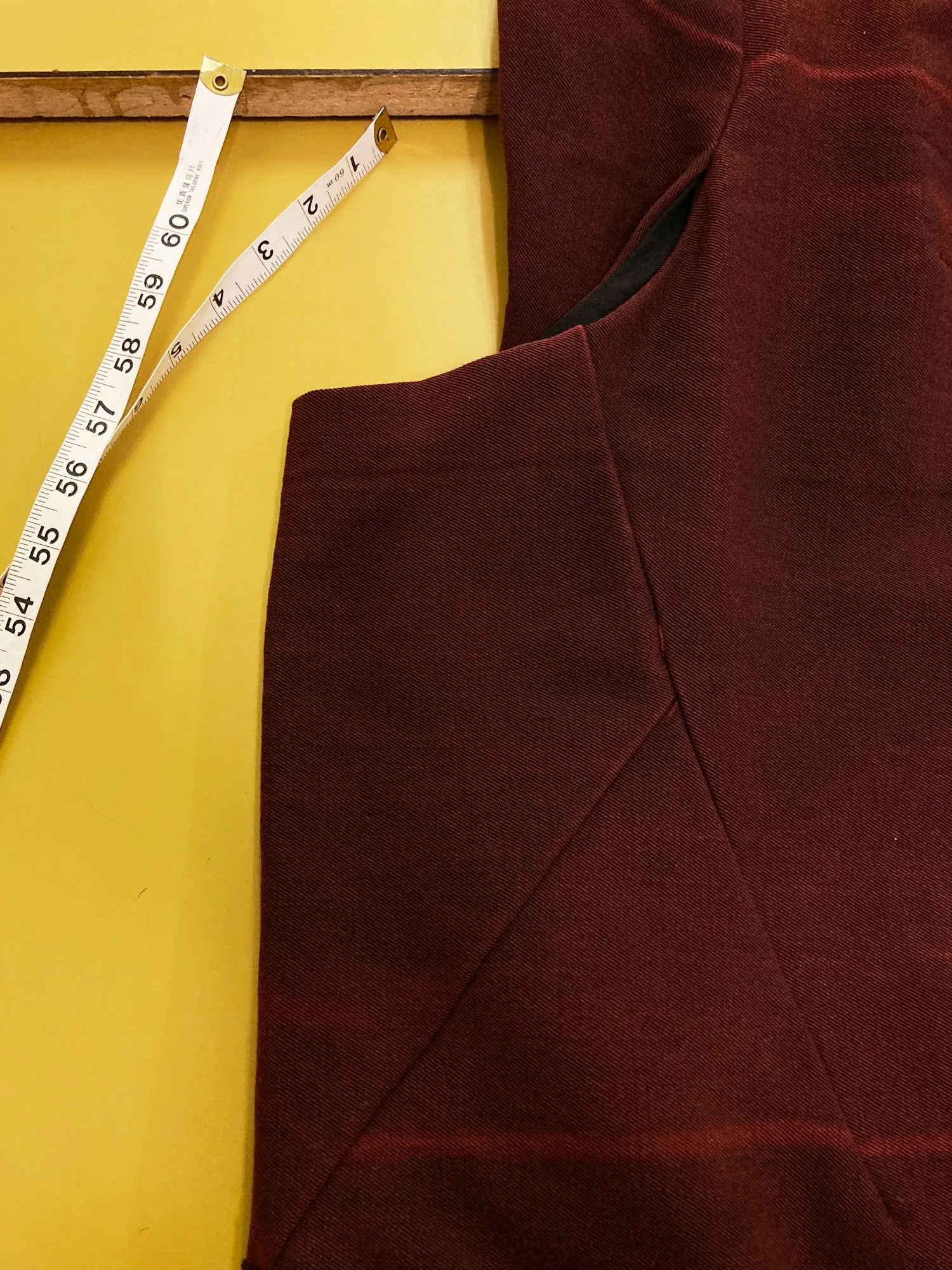 Junya Watanabe Comme des Garcons AW1996 brown wool satin panel cocoon dress