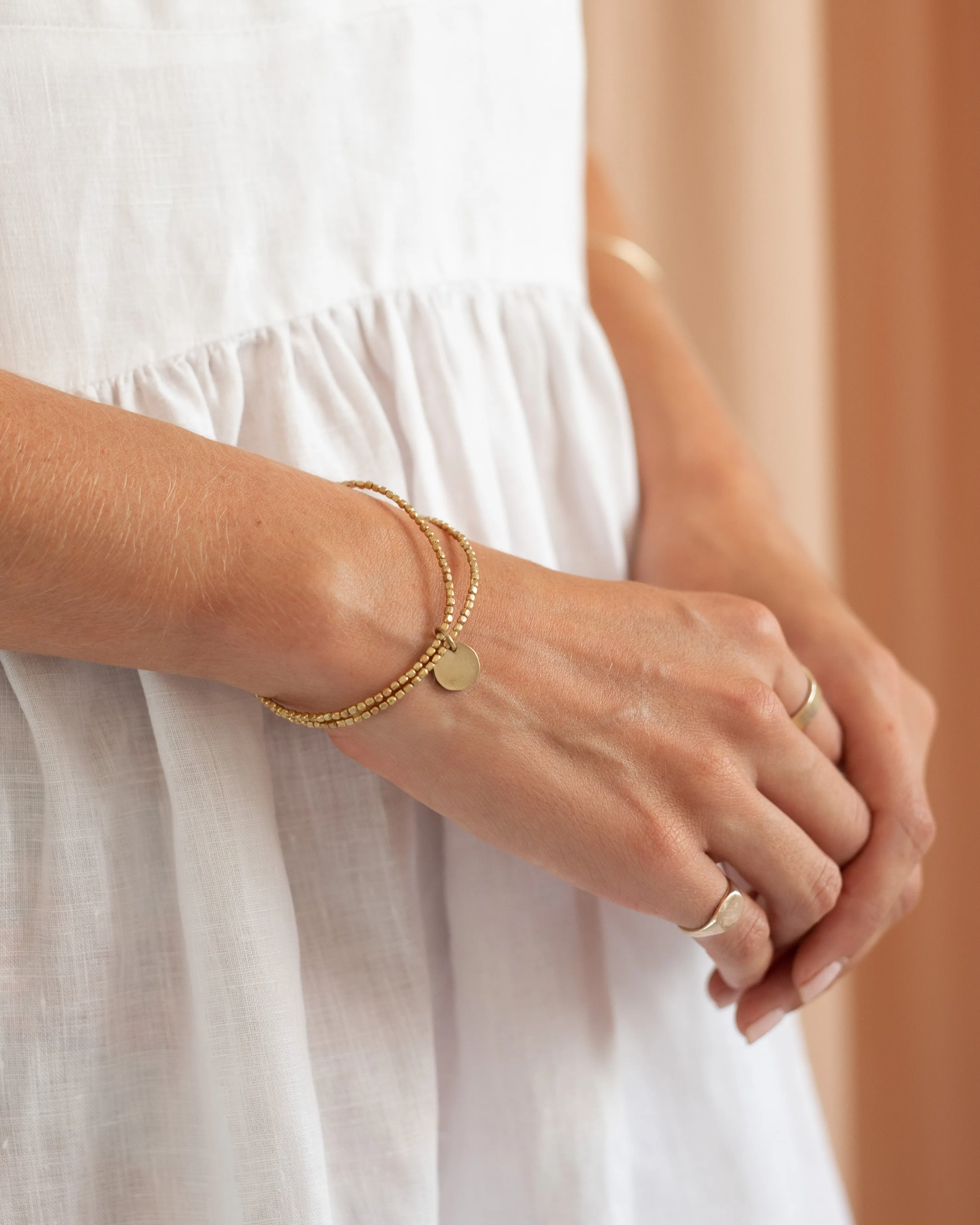 Kalk Bay Bracelet Brass Beads