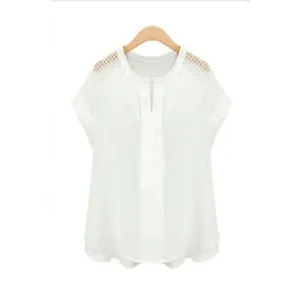 Ketty More Women Loose Lace Decorated Sleeves Shirt-KMWSB791