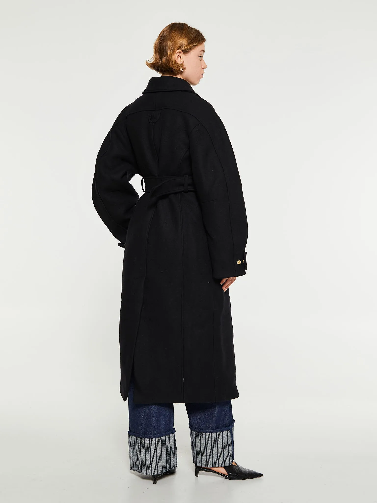 Le Manteau Bari Coat in Black