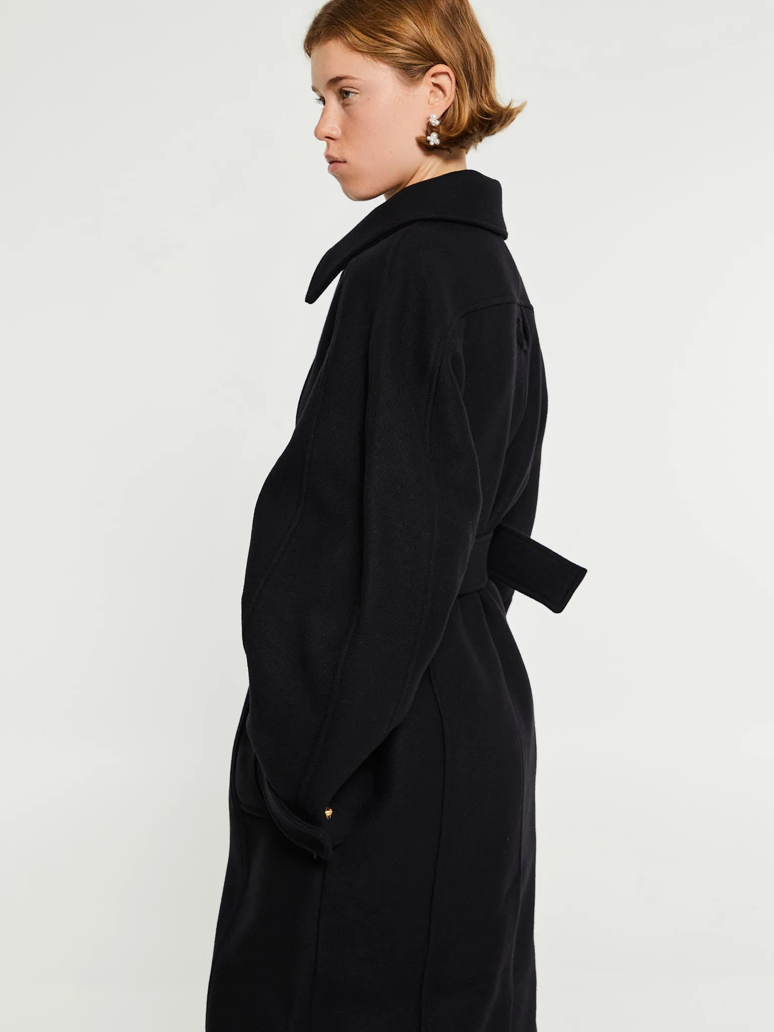 Le Manteau Bari Coat in Black