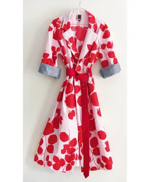 Leaf Print Trench