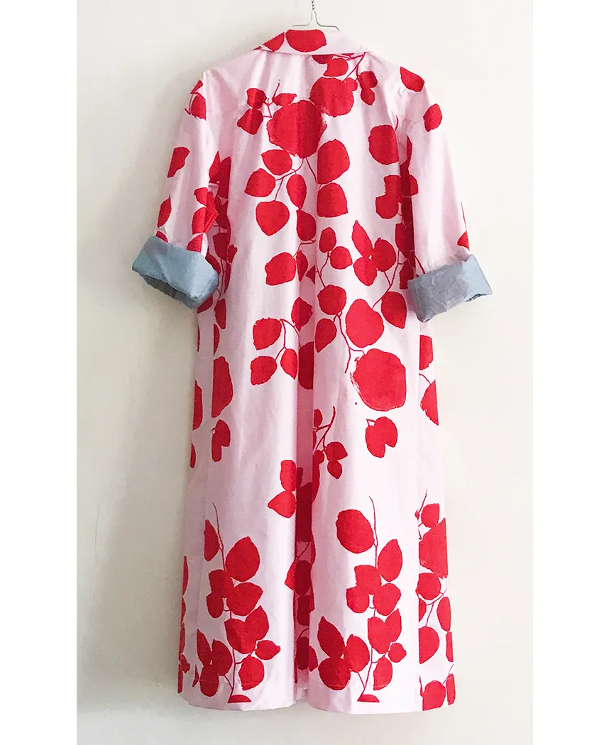 Leaf Print Trench